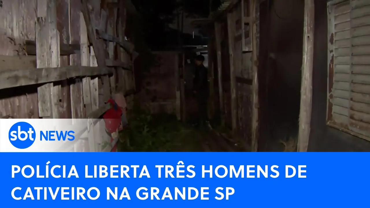 Polícia liberta três homens de cativeiro em Guarulhos, na Grande SP | #SBTNewsnaTV (21/09/23)
