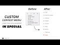 Custom Right Click Context Menu in HTML CSS JavaScript