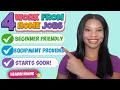 Beginner-Friendly 4 Online Jobs - Equipment Provided