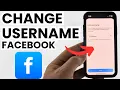 How to Change Username on Facebook