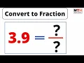 3 9 as a fraction Convert 3 9 to a Fraction