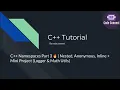 C Namespaces Part 3 Nested Anonymous Inline Mini Project Logger Math Utils