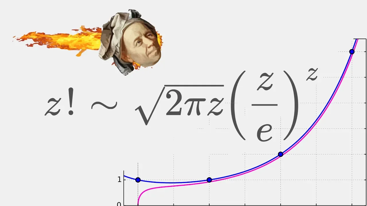 Factorial's Asymptotic Expansion - DERIVING STIRLING'S FORMULA! [ +Desmos Insights ]
