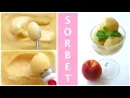 3 ingredient Peach Sorbet made in blender