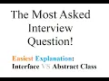 Abstract Class Vs Interface Simplified - Most Asked Interview Question for a Developer Interview