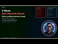 Stop Wasting Hours Optimizing the Wrong Code Use Python Profiling CodeToAGI EP48