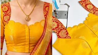 Trending Blouse Front Neck Blouse Design Cutting and Stitching | New Model Blouse Design | Front nec