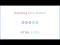 Rotating Icon Button HTML CSS