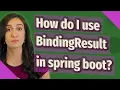 How do I use BindingResult in spring boot