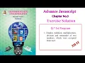 XII IT Chapter No 3 Exercise Q7 1st Program XII IT Advance JavaScript Exercise Q7 1st Program