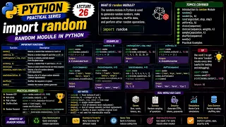 Python Random Module random randint choice More Lecture 26