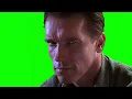 Arnold staring meme green screen