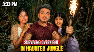 Surviving Overnight in Haunted Jungle 😨