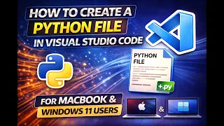 How to create a Python file in Visual Studio Code applicable for both MacOS and Windows 11 users