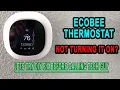 Ecobee Thermostat Not Turning It On DIY Troubleshooting Method