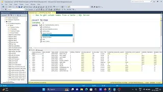 How to get column names from table SQL Server