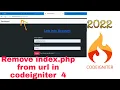 how to remove Index php from url in codeigniter 4