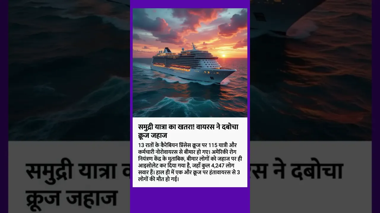 वायरस ने क्रज जहाज को दबोचा