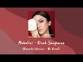 Mahalini - Kisah Sempurna Karaoke Version - No Vocal
