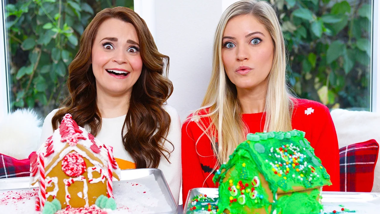 GINGERBREAD HOUSE DECORATING CHALLENGE ft iJustine!