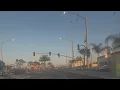 Traffic on Nadeu Street Near Firestone Walmart in South Gate California