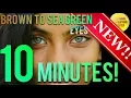 BROWN TO GOLDEN SEA GREEN EYES W LIMBAL RING IN 10 MINUTES SUBLIMINAL AFFIRMATIONS BOOSTER