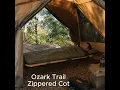 Ozark Trail Zipper Cot Review Lightweight Portable Perfect for Camping