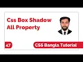 Css Box Shadow All Property Bangla Tutorial Css Bangla Tutorial Full Course