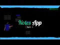 Notes App in CSS and JavaScript Part - 1