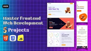 Build 5 Real World Projects Full Frontend Projects HTML CSS JAVASCRIPT Tutorial