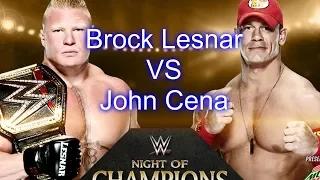 wwe john cena vs brock lesnar night of champions 2014 highlights
