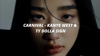 carnival - kanye west \u0026 ty dolla sign with late instrumental by 40s. (bass boosted)