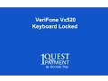 How do I unlock my Verifone vx520 keyboard