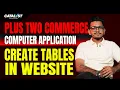 Plus Two Computer Application Creating Tables in Website HTML Tutorial Catalyst Education