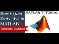 Derivative in MATLAB