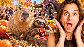 We Surprised Everyone at the Cider Mill With Our Animals!