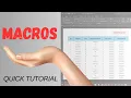 How to Create Macros in Excel Tutorial