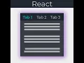 How to Build Your own Tab Component React