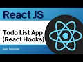 ReactJS Tutorial Todo List App with React Hooks