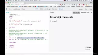 Javascript language basic - 08 comments