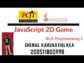 JavaScript 2D Game Development Java Institute K S D Shenal Karunathilaka