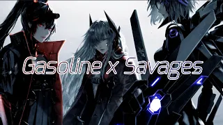 Download Nightcore - Gasoline x Savages | (lyrics) MP3