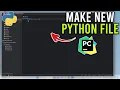 How to Make a New Python File on PyCharm - Full Tutorial