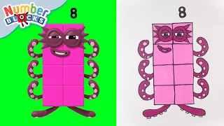 Dibujemos los Numberblocks | Aprende a contar | Compilacion para niños | Numberblocks en Español