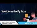 Learn Python Welcome to Python