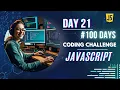 Day 21 Merge Two Objects in JavaScript 100 Days of JavaScript Coding Challenge