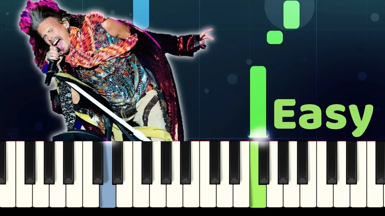 Aerosmith - DREAM ON - Easy Piano Tutorial with SHEET MUSIC