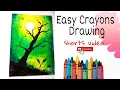 Easy crayons colour Drawing for kids