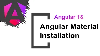Angular Material Installation How to install Angular Material in A18 Angular 18 Tutorials