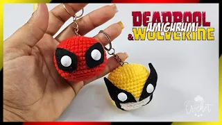DEADPOOL AND WOLVERINE | Llaveros Tejidos a Crochet | Tutorial Crochet Paso a Paso
